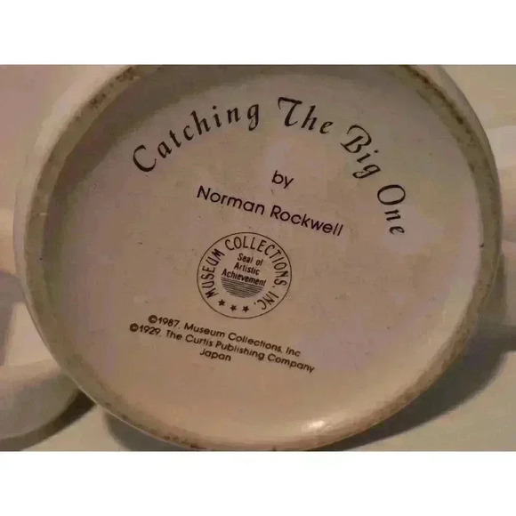 Norman Rockwell Mugs Set of 4 White - Picture 13 of 16